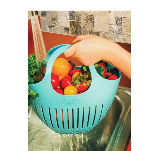 NEW Hutzler Mini Colander Garden Basket Vegetable Produce Collection w/ Handles - Picture 8 of 8